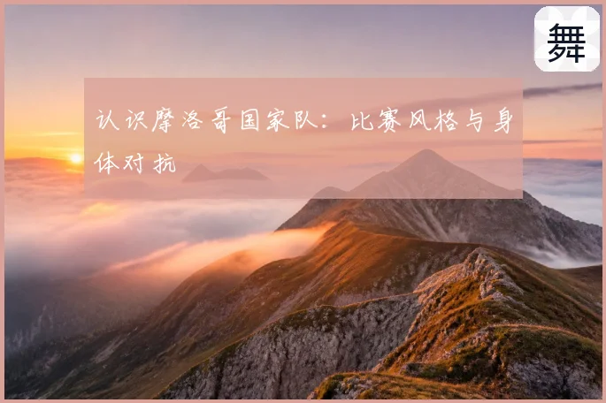 认识摩洛哥国家队：比赛风格与身体对抗